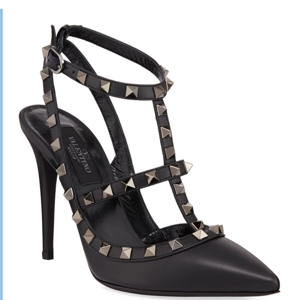 Valentino Garavani Rockstud Cage Leather Pumps with Studs size 41 with box